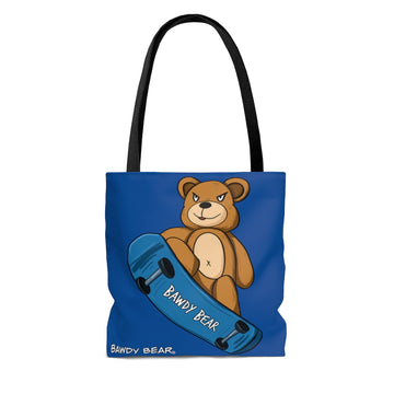 Skate Board Bear / AOP Tote Bag